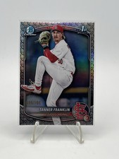 Tanner Franklin 2025 Bowman Draft Chrome Steel Metal Refractor # BDC-90 Cardinal