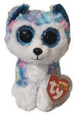 Ty Beanie Boos - HELENA the Husky Dog (NO HORN VERSON) 6" NEW Plush Stuffed Toy