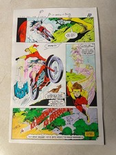 FLASH spec #11 comic ART color guide 1978 MOTORCYCLE SOUND BARRIER WALLY WEST