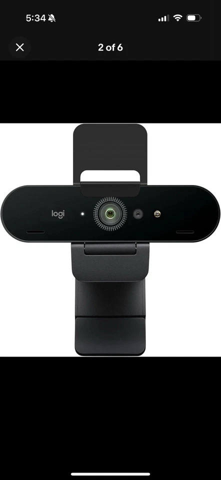 New Factory Sealed | Logitech Brio 4K Pro Webcam V-U0040 4K Ultra HD Video & HDR - Image 2 of 4