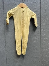 Kyte Baby Zip Footie Yellow Romper Unisex Sleeper 0-3 months Bamboo