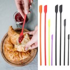 Mini Silicone Spatula Set Small Rubber Spatula Thin Jar Scraper Makeup