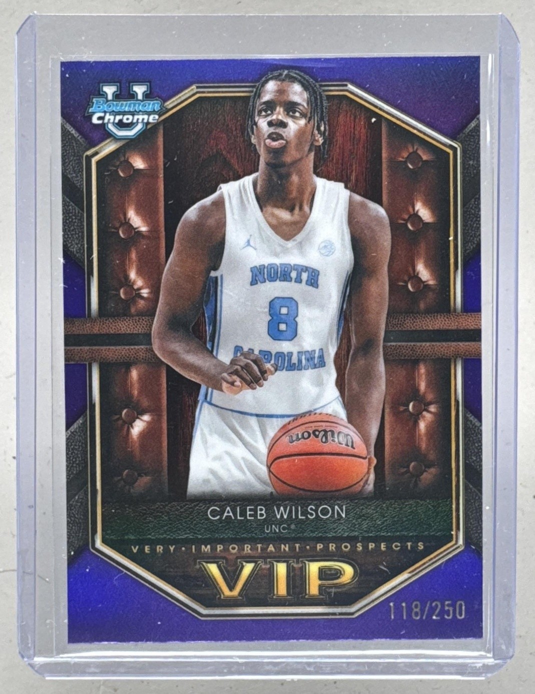 Caleb Wilson 2025 Bowman Chrome Purple Refractor Very Important Prospects /250