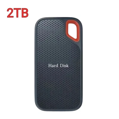 Portable Drive 2TB External Hard Drive SSD Classic Black - PC Laptop and MAC