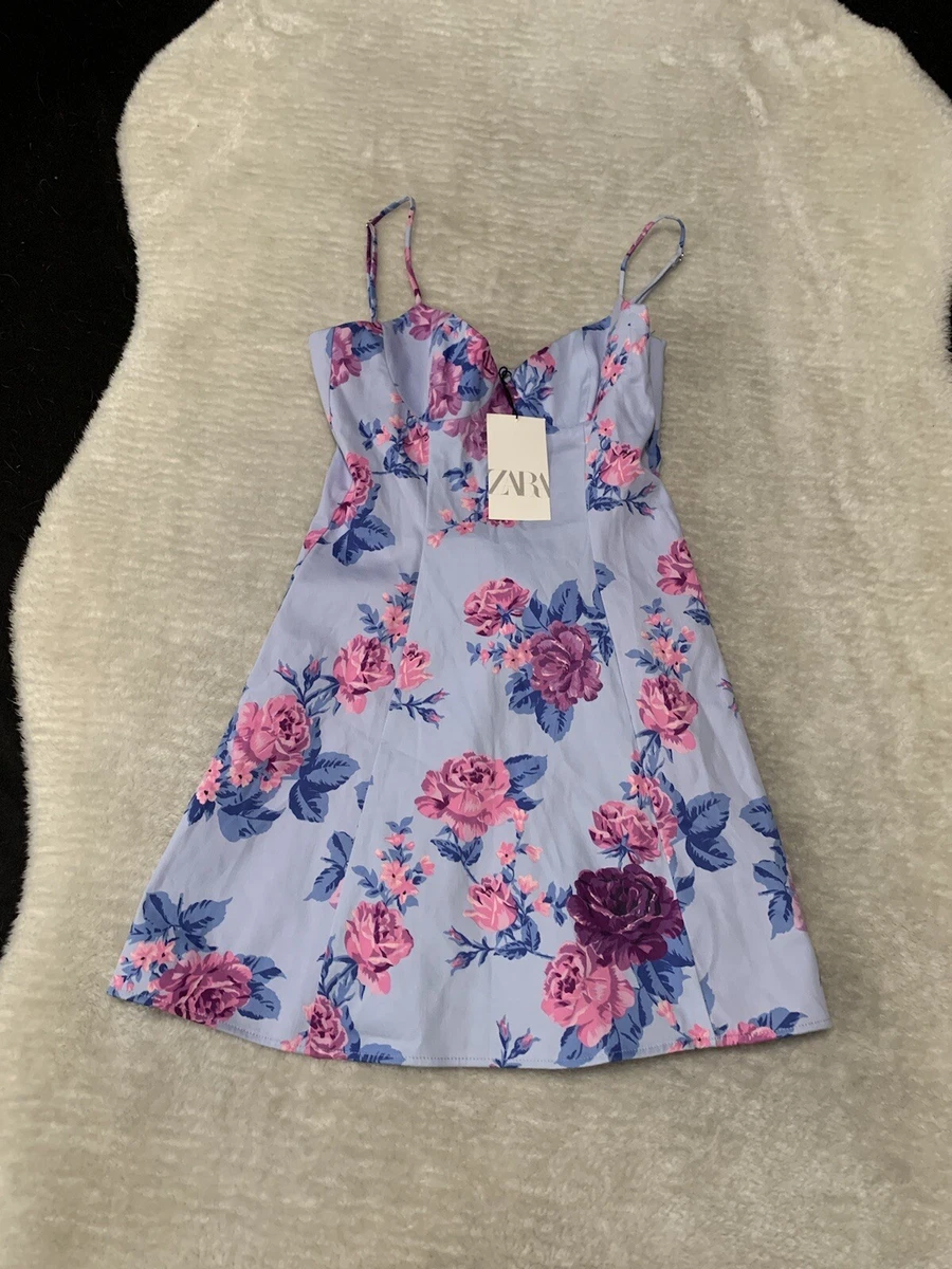 Robe Courte D'été Blanche/bleue/rose Forever 21 - Taille S, Neuve Avec étiquettes (NWT)
