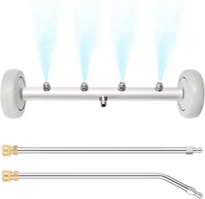 16 Inch Pressure Washer Undercarriage Cleaner with Extension Wands 4000 PSI