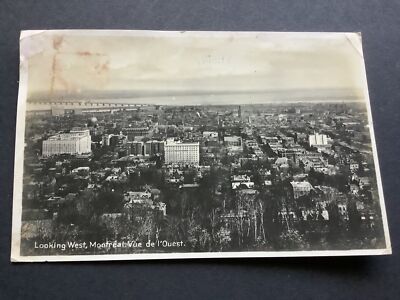 Looking West, MONTREAL, Vue de I Quest. Luftaufnahme der Stadt Postkarte Ref 61003