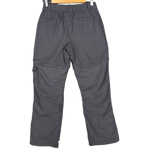 Magellan Convertible Pants Boys Medium 26x30 Gray Cargo Zip Shorts Fishing Nylon - Picture 2 of 10