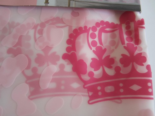 Juicy Couture Pink Animal Print Crown Eco-Friendly Printed PEVA Shower Curtain - 第 3/5 張圖片