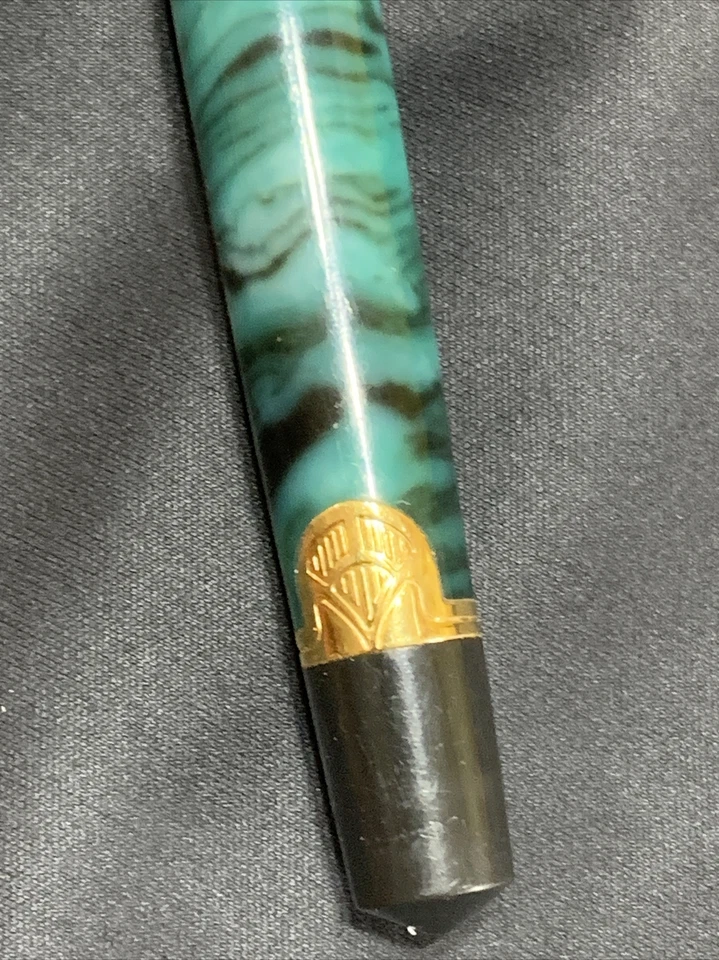 Waterman Phileas Fountain Pen Marbled Green As Is Unknown If It Works - Image 2 of 4