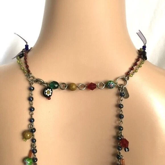 Murano 玻璃串珠项圈项链 Treska 多色 — 第 2/4 张图片