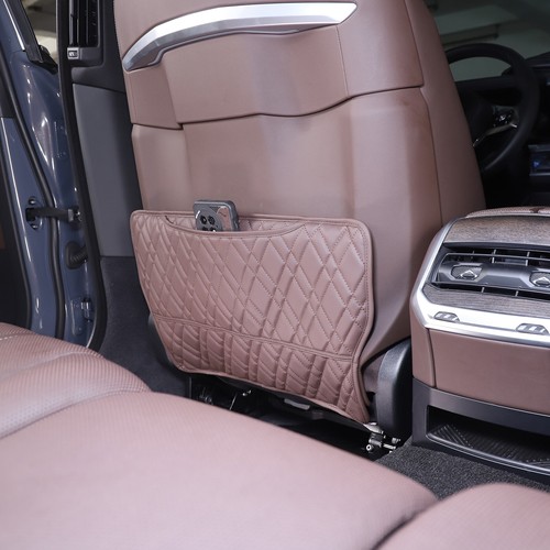 1PCS Brown Car Seat Back Anti Kick Cover For BMW 7 Series G70 2024+ Guard Case - Bild 3 von 11