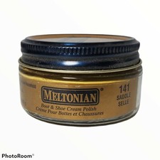 Meltonian 141 Saddle Boot  Shoe CREAM Polish Shine Protect Leather 1.55 oz Jar
