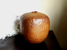 Mid Century Modern Studio Art Pottery Vase Signed Walter Dexter Canada