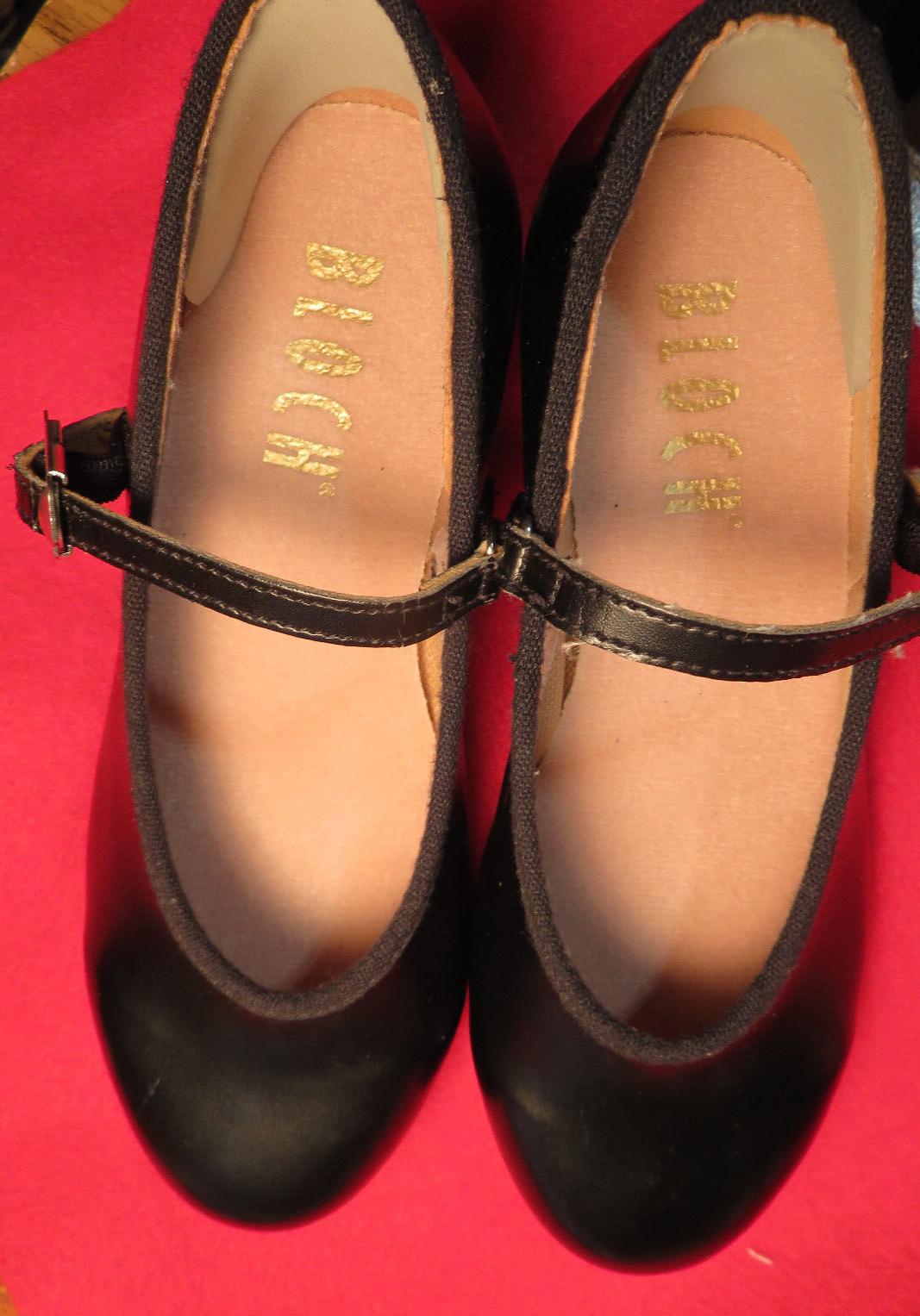 SAOLA Scarpe Bloch Tap bambina taglia 11N suola gomma tessuto calza Thailandia