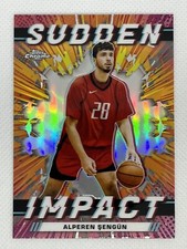 Alperen Sengun 2023-24 Topps Chrome Pink Sudden Impact Refractor Rockets #SI-14