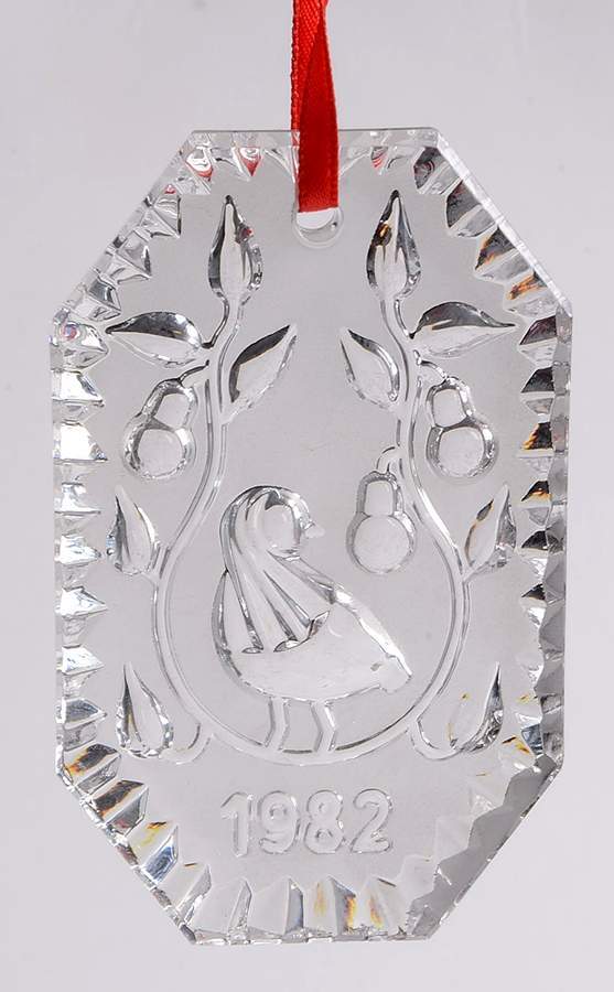 Waterford Crystal CrystalAnnual Ornament Partridge In A Pear Tree