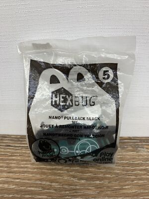 McDonalds Hex Bug Happy Meal NIP #5 Nano Pullback Black NIP
