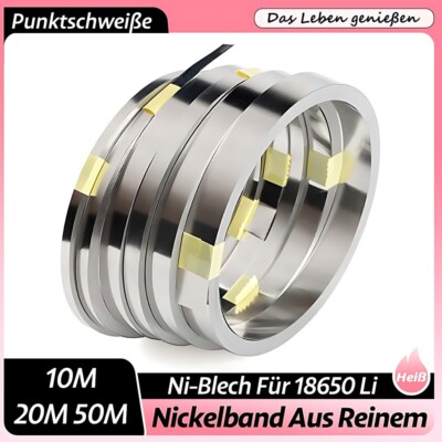10M Nickelband Aus Reinem Ni-Blech Für 18650 Li Punktschweißen Dicke 0.1mm-0.2mm