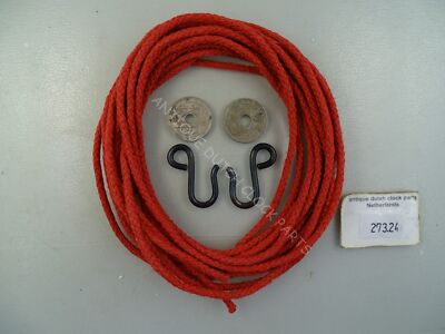 HIGH QUALITY BRAIDED RED 3 MM FLAXCORD FOR FRENCH MORBIER COMTOISE OR LANTERN...