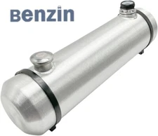 8x30'' 6.25 Gallon 1/4 NPT Spun Aluminum Gas Tank Fuel Tank Cell wth Sight Gauge