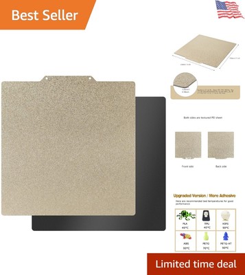 Versatile Double-Sided 330mm Textured Build Plate for Elegoo, Tronxy 3D Printers