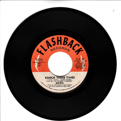 DAWN Knock Three Times VG+ 45 RPM REISSUE