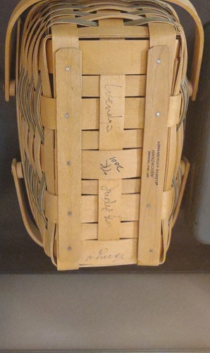 Longaberger 2001 Memories Basket, Liner, Protector. Hartsville Tour Signed. SCW - Picture 8 of 11
