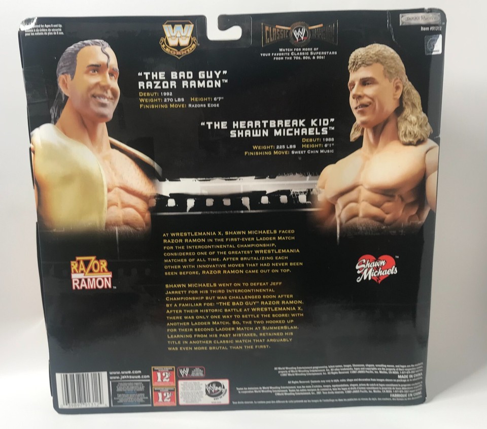 WWE Classic Superstars Razor Ramon Vs Shawn Michaels Ringside Ladder ...