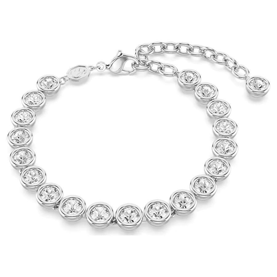 Bracciale Swarovski Imber Tennis 5682666 Bracelet Cristalli Bianco Tondi Nuovo