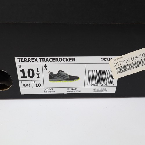 Adidas Mens Terrex Tracerocker CM7636 Black Running Shoes Sneakers 10.5 Traxion - Picture 2 of 9