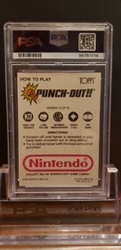 1989 topps nintendo #10 mr. sandman rc punch out NES scratch off PSA 9 MINT
