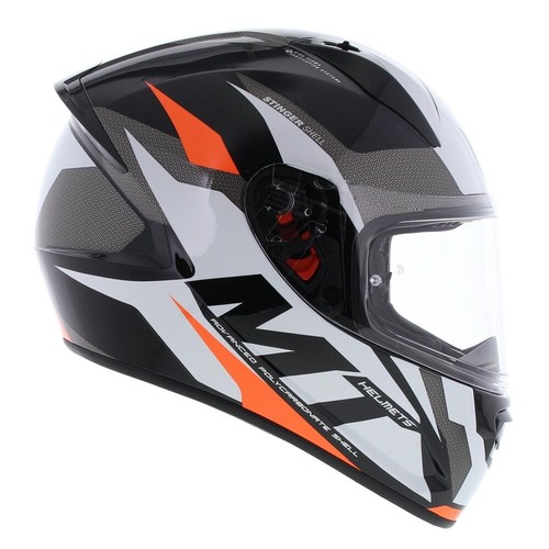 MT Stinger Helmet Brave E2 Gloss Fluorine Orange - Picture 5 of 8