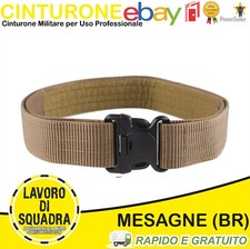 Cinturone Tattico Militare in CORDURA per Uso Professionale 100CM Militaria TAN 