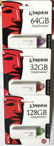 Kingston DataTraveler 3.1/3.0/2.0 USB Stick 16GB 32GB 64GB 128GB Kingston DTI/G4 - Bild 1 von 2