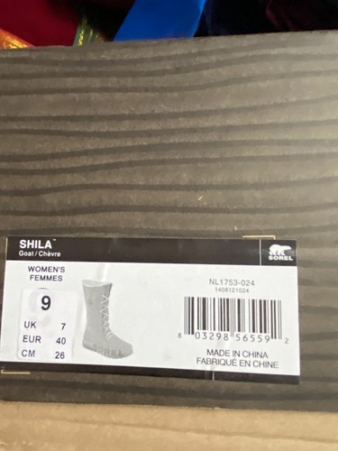 Sorel Shila Boot (Women's) Goat Snow Boot Ski Boot - US 9 (UK 7) Lace Up Camel - Picture 3 of 21