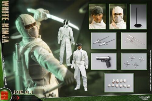 TWTOYS White Ninja JOE.G.I  1/12th Colletibles Action Figure New Hot Toy Stock - Picture 1 of 24