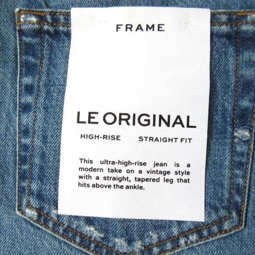 NWT FRAME Le Original in Patina Destroyed High Rise Straight Ankle Jeans 29 - 第 10/11 張圖片