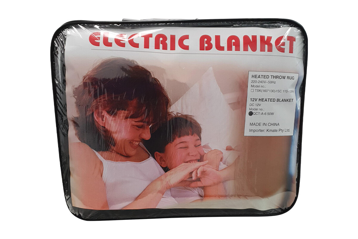 New Heated Car Blanket Travel Rug Caravan Fleece Electric Throw 12V DC Auto  | eBay