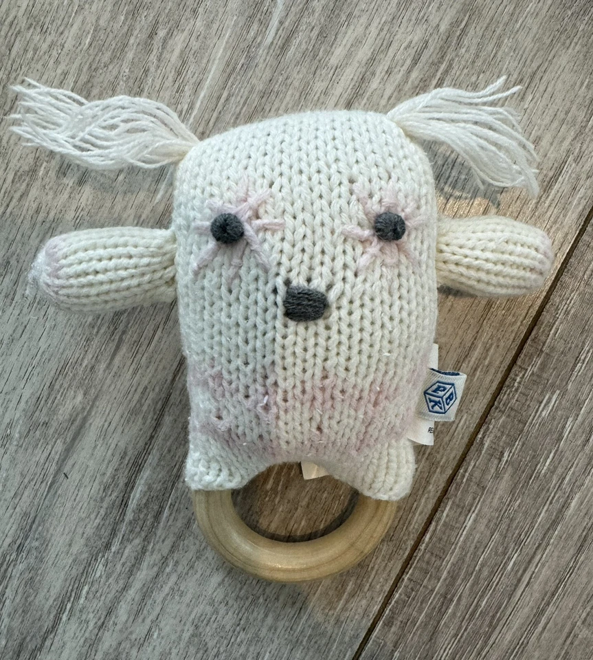 Pottery Barn Niños Cochecito de Bebé Rosa Tejido Stoller Manta Crema Sherpa 30”x40” Foto 3 de 4