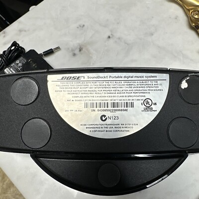 Bose SoundDock Portable Digital Music System N123, And