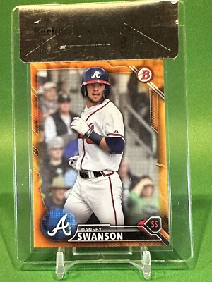 2016 Bowman Prospects Orange /25 Dansby Swanson #BP50 BGS 9 Raw Review Cubs  