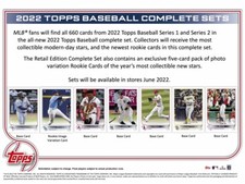 2022 Topps Baseball Factory Set Retail Version 8-Set Case