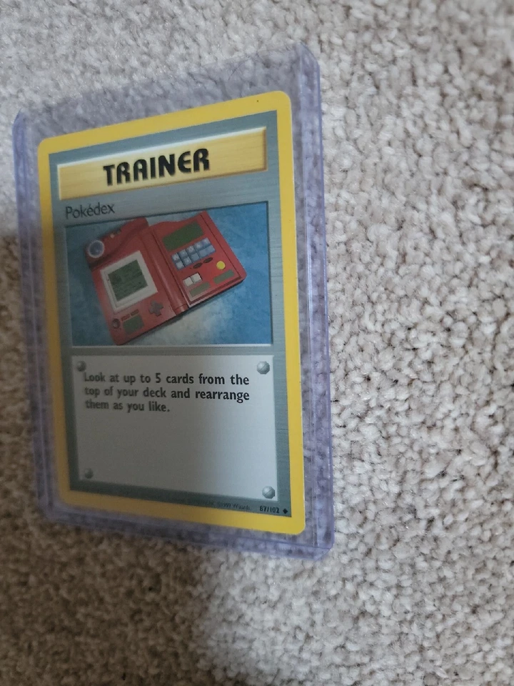 Pokemon Pokedex 87/102 Base Set Rare Trainer WOTC Pokemon Card Cased Since 99  - Image 4 of 4