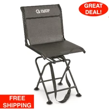 Swivel Hunting Blind Chair Big Boy Foldable Seat Hunting Outdoor 500Lb Capacity