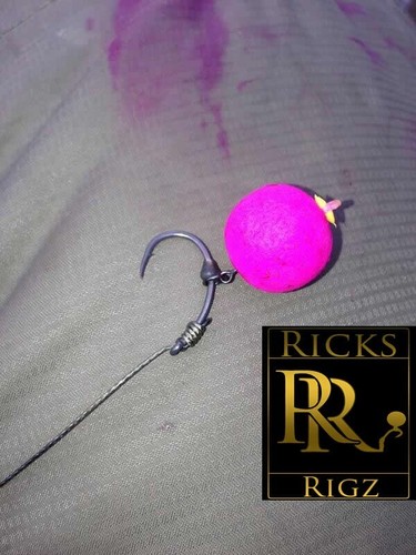 Solide PVA Bag Rigs X 3 - fertige Karpfen Rigs - Nach - Dunkle Materie Korda - Bild 6 von 7