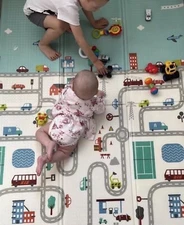 Foldable Baby Play Mat Extra Large Waterproof Activity Playmats for Kids Foam