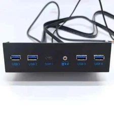 Host Case 19P 9P To USB 3.0 2.0 Combo Audio Type E Type-C 3.1 5.25in Front Panel