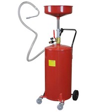 20 Gallon Waste Oil Change Tank, Adjustable Height, HD Construction with Wheels