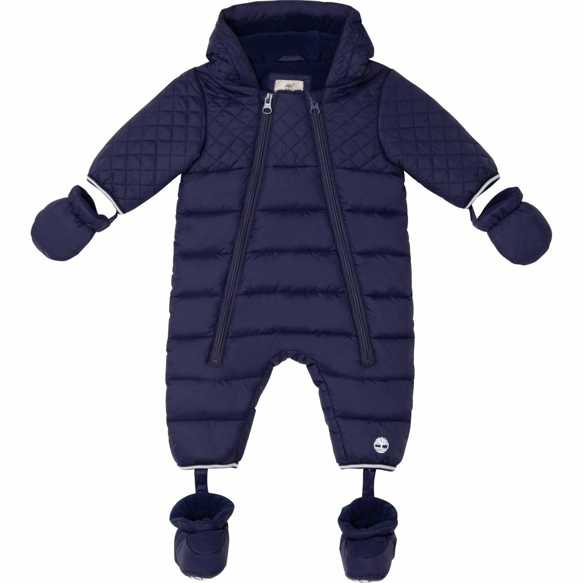 TIMBERLAND Tutina imbottita neonato bambino blu impermeabile